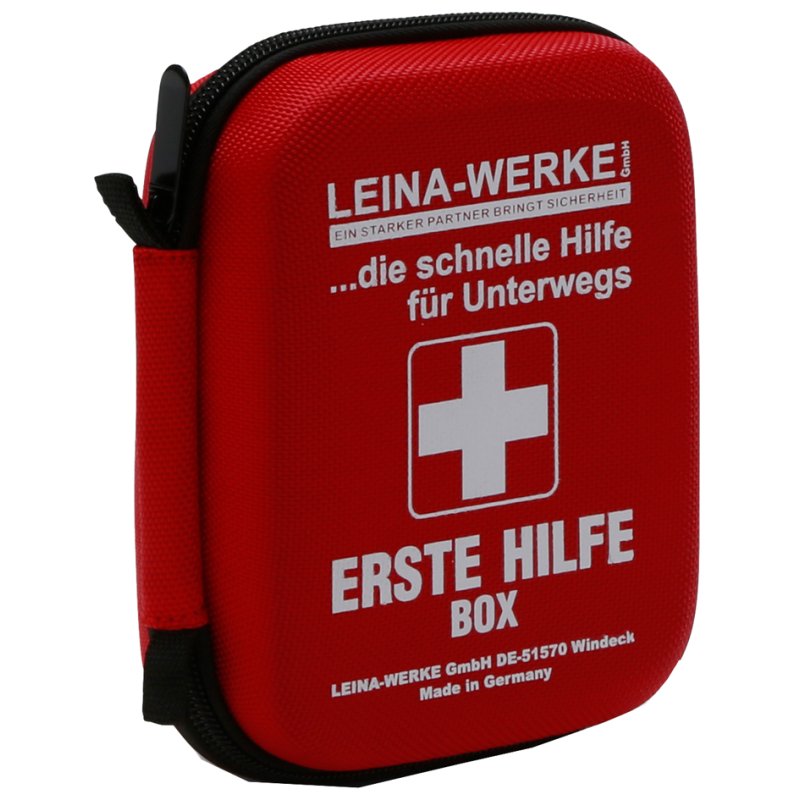 LEINA-WERKE boîte de secours, rouge, boîte à coque rigide, 130×60×180 mm